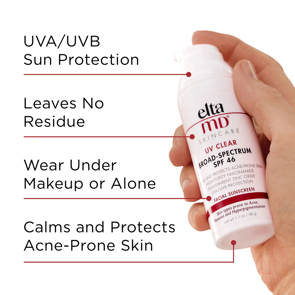 info on EltaMD UV Clear Broad Spectrum SPF 46