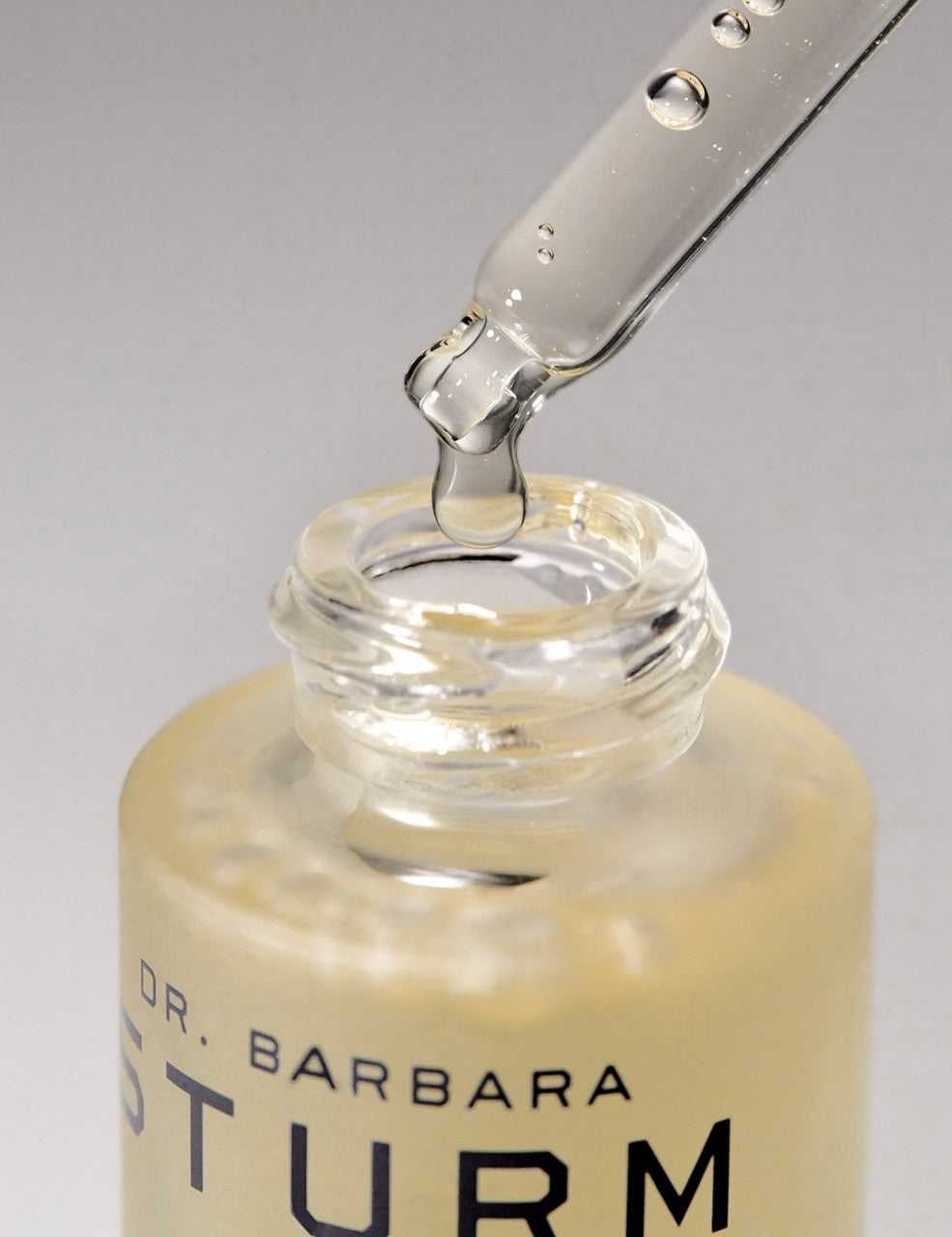 Dr. Sturm Super Anti Aging Serum dropper and bottle