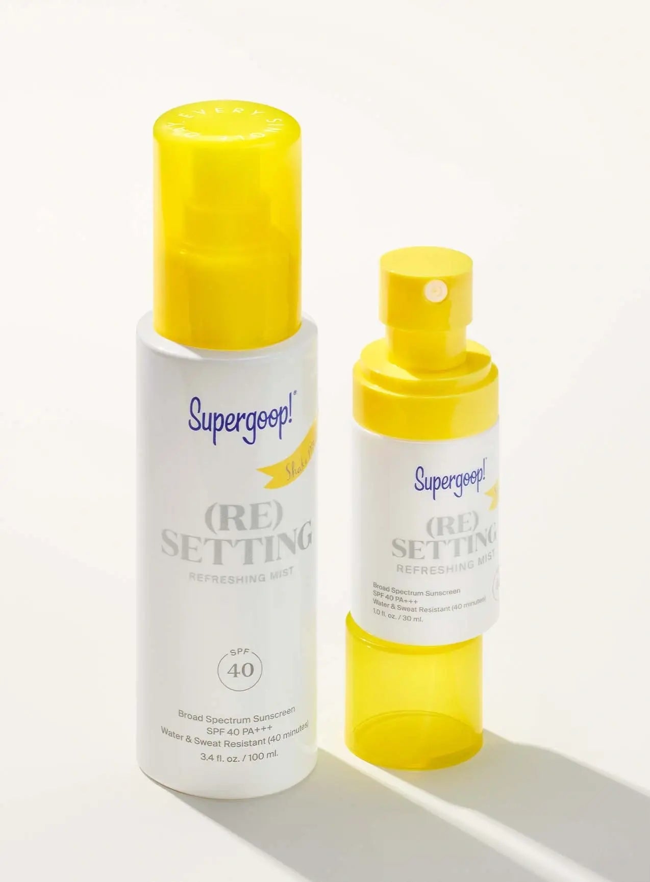 (Re)Setting Refreshing Mist SPF 40 big size and small size
